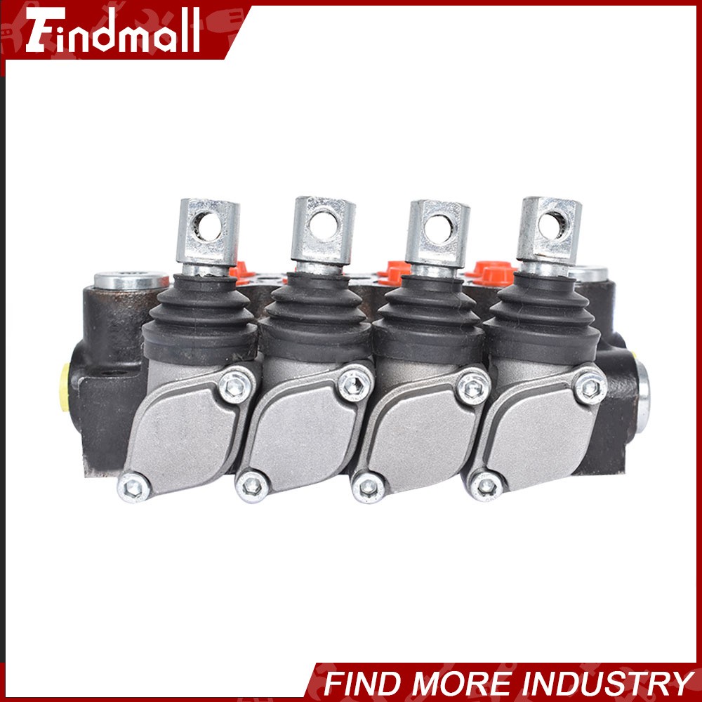 4 Spool Hydraulic Monoblock Double Acting Control Valve 11 GPM SAE Ports 3625PSI