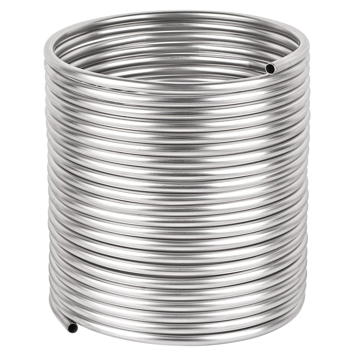 50Ft 1/2″ Stainless Steel Tubing Coil for Water Chillers and Brewing