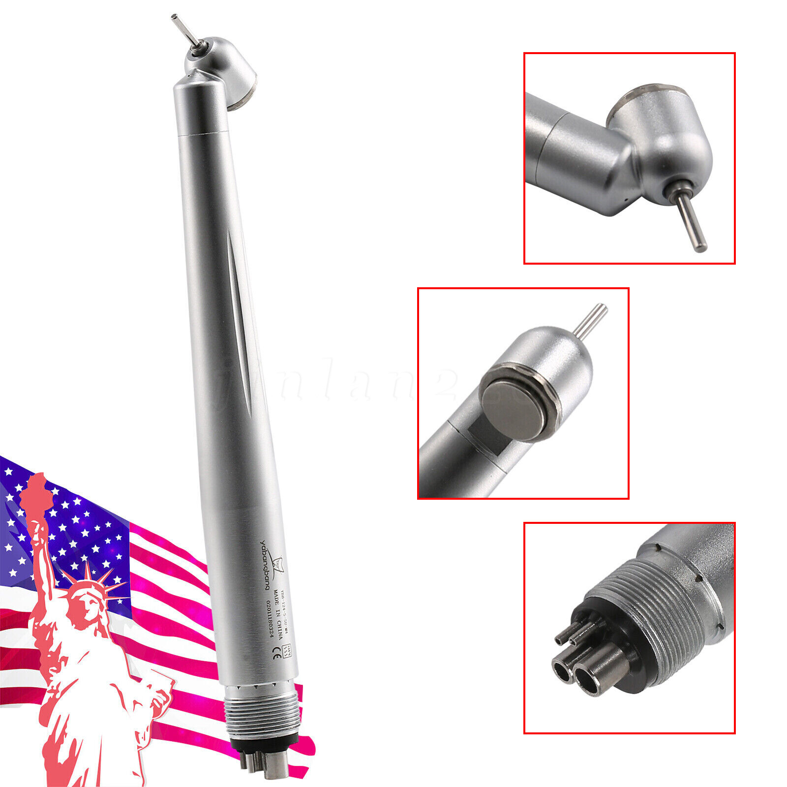 Yabang Dental 45 Degree Surgical High Speed Handpiece Push Button 4Hole 1-10 pcs