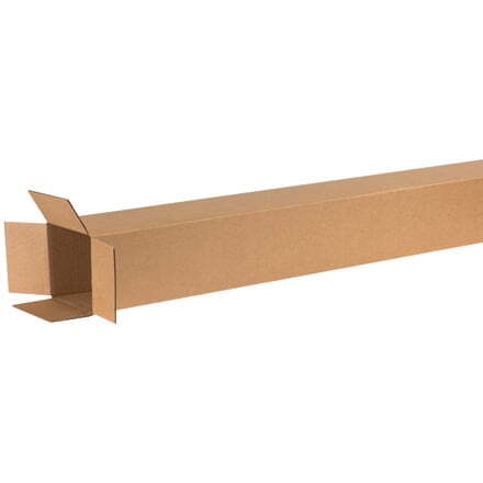 25 Tall Corrugated Shipping Boxes 6x6x50 ECT-32 Brown – Secure Moving Solution