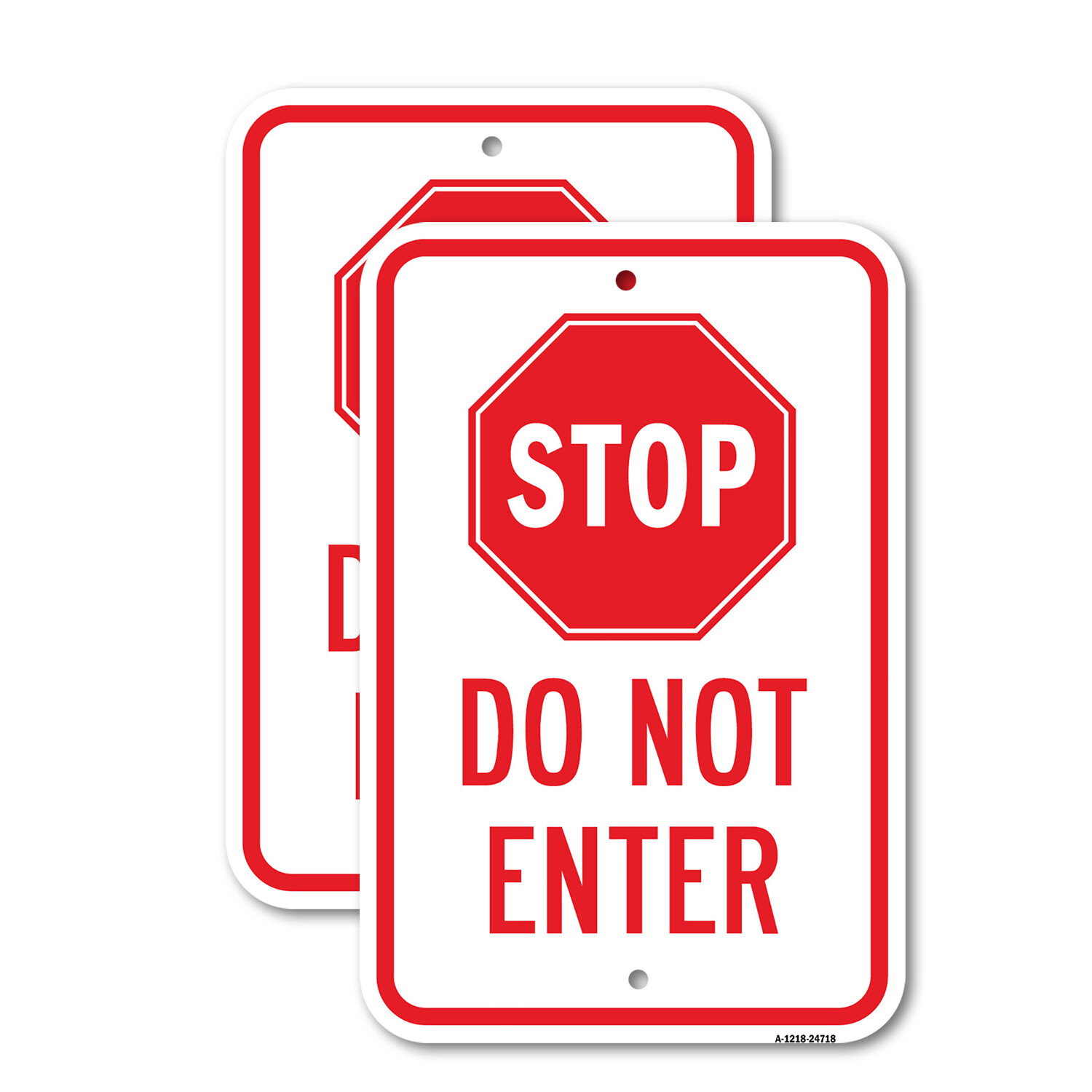 Stop Do Not Enter Heavy Gauge Aluminum Parking Sign Rust Proof