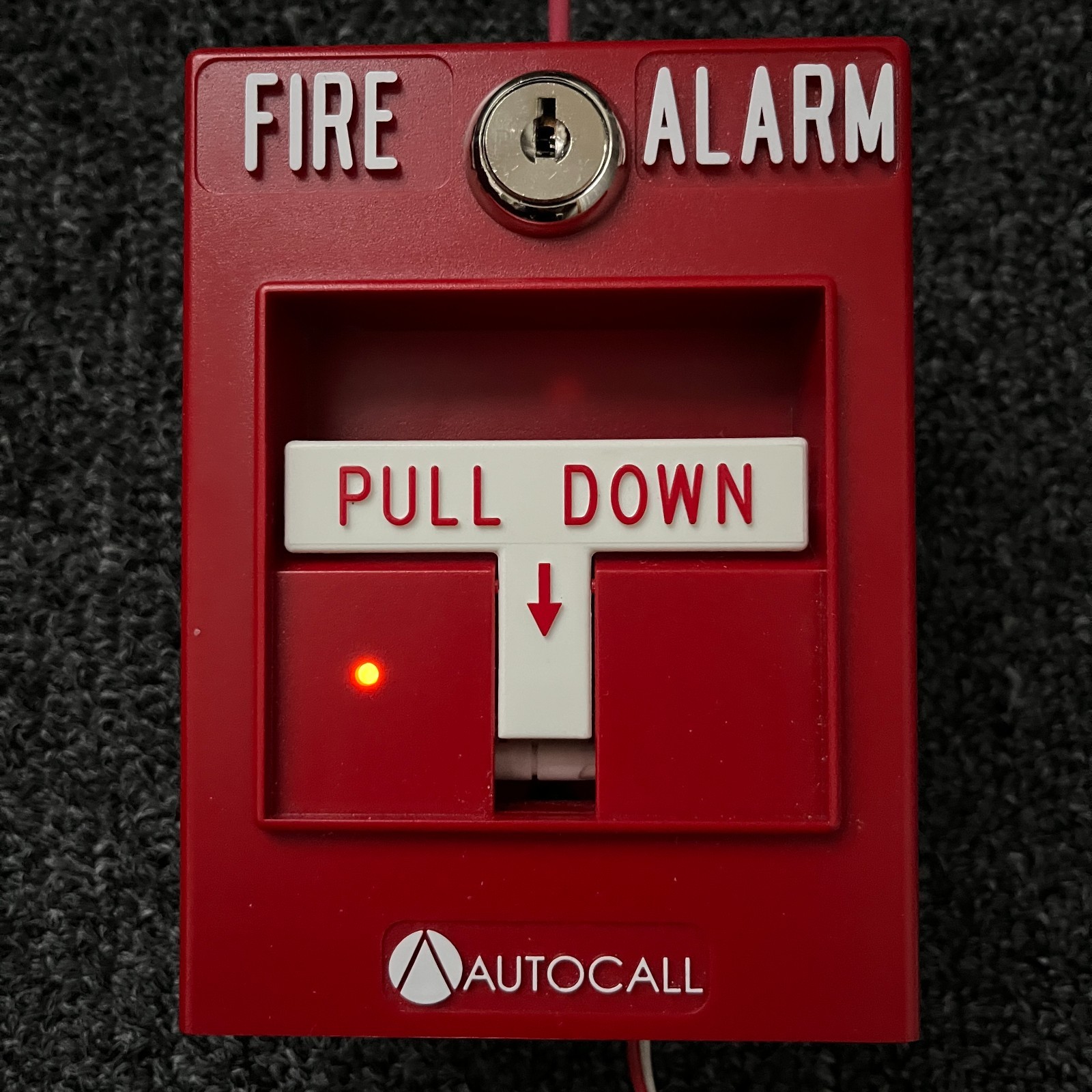 Autocall A4099-5214 Single-Action Manual Pull Station for MX Panels USED TESTED