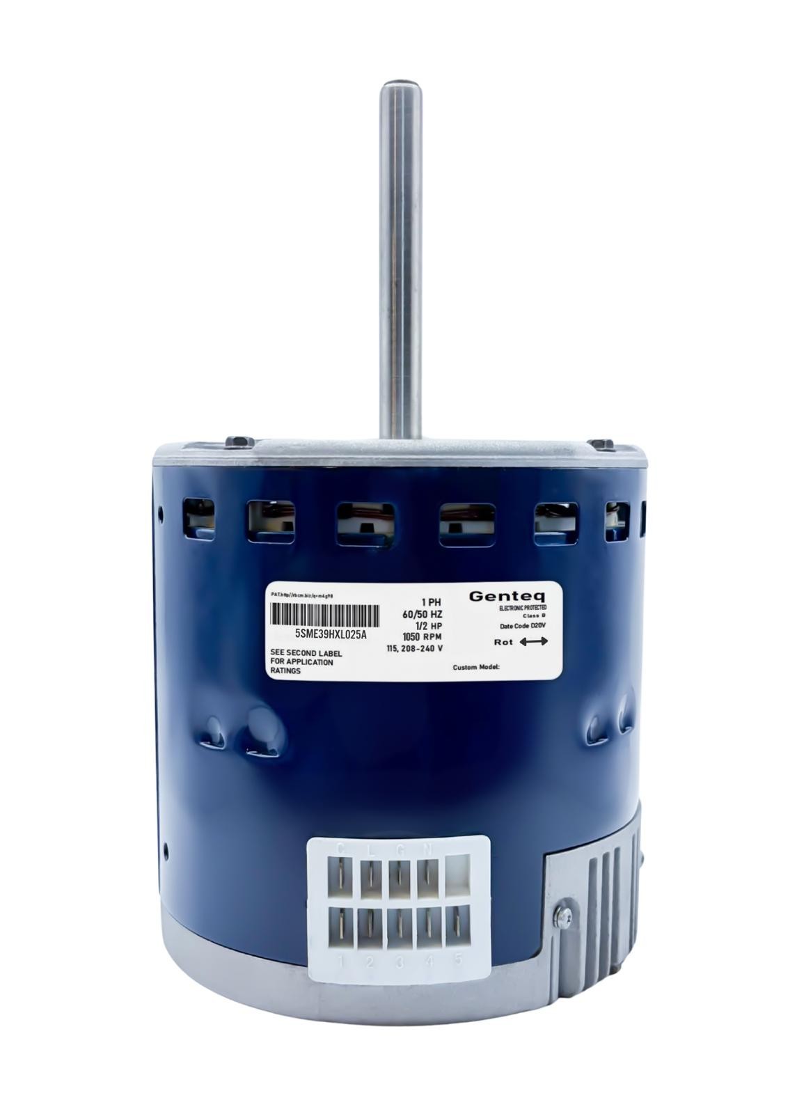 Genteq Blower Motor X13 5SME39HXL025A 1/2HP CCW