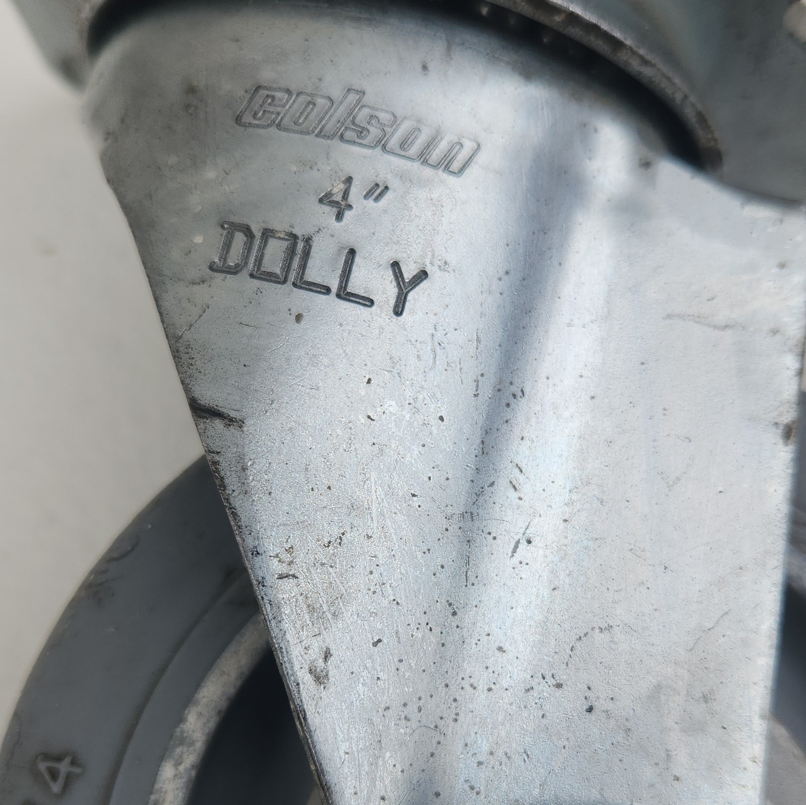 Lot of 4 Colson Dolly 4″ Wheel Swivels Caster grey