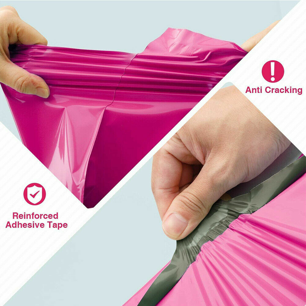 100PCS Poly Mailer Muti-color 10×13″ Self-adhesive Plastic Shipping Mailing Bags