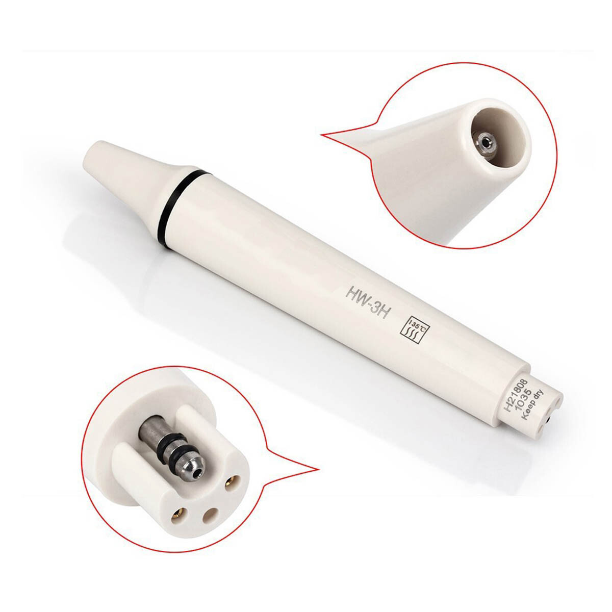 HW-3H Dental Detachable Ultrasonic Piezo Scaler Handpiece fit EMS Woodpecker