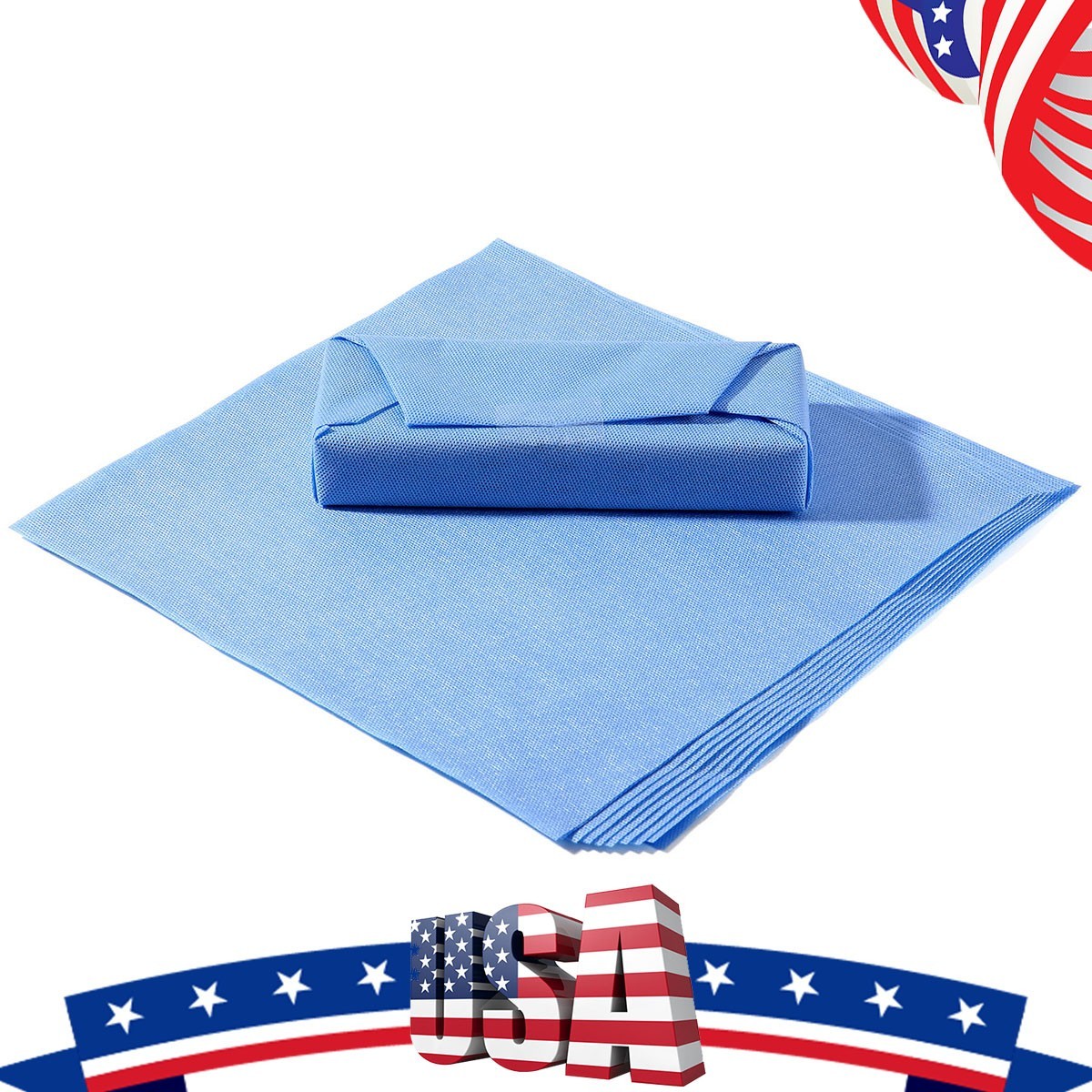 Sterilization Wrap Sheet Autoclave SMMS Non-Woven 60g 12×12″ 15×15″ 20×20″ 24×24