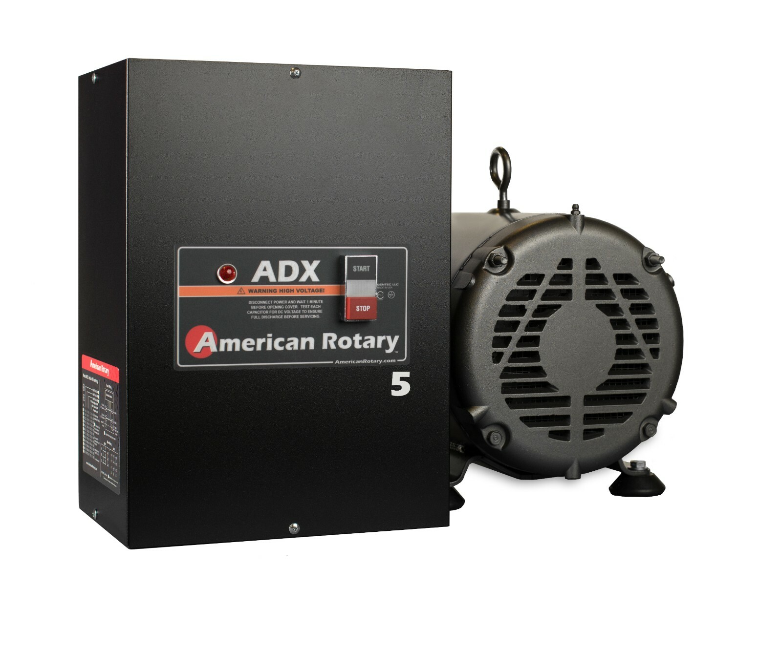 Rotary Phase Converter ADX5 5 HP 1 to 3 Phase CNC Extreme Duty American Made