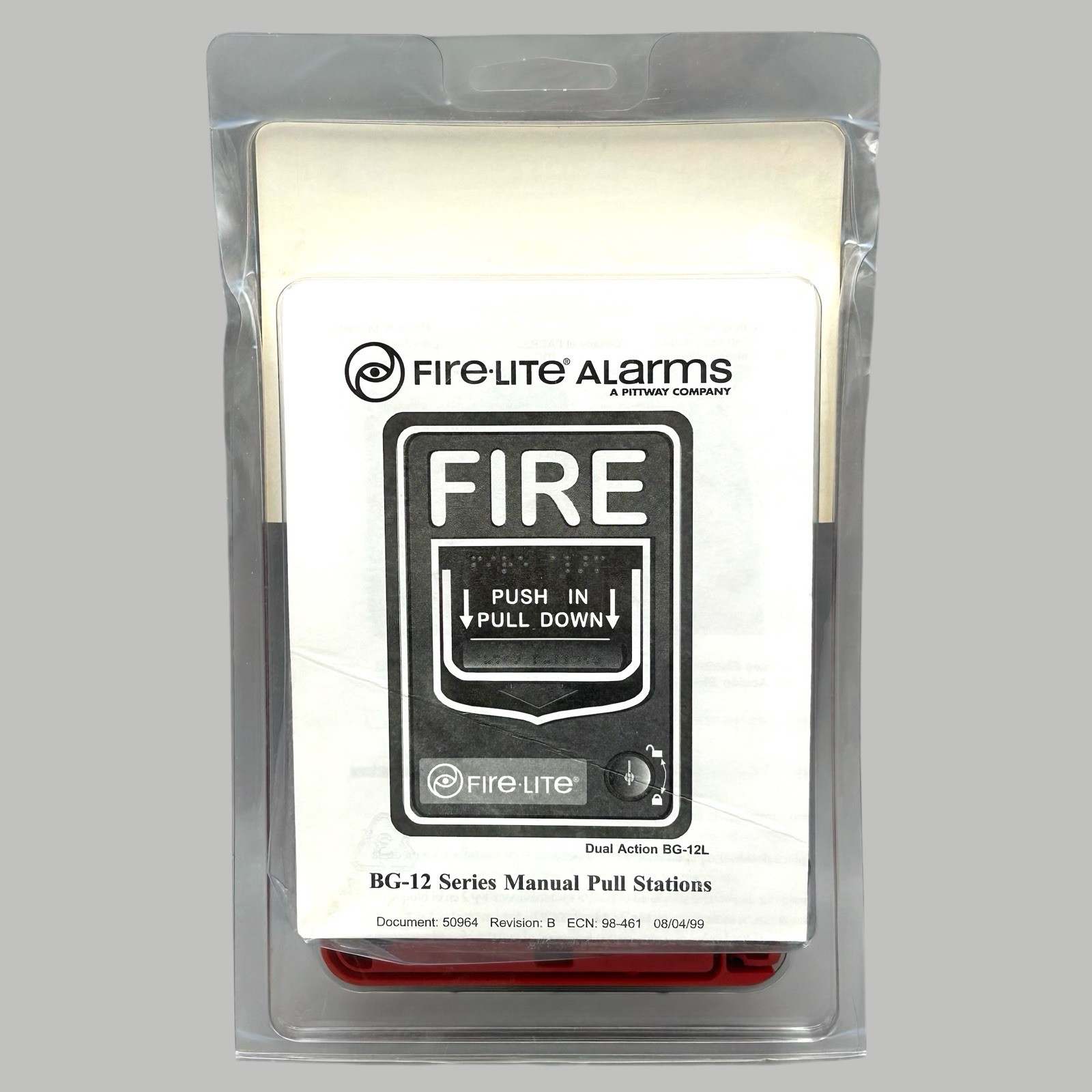 Fire-Lite Alarms BG-12 Fire Alarm Dual Action Push In Pull Down New Ships Quick
