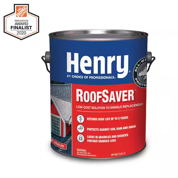 Henry 812 RoofSaver Clear Sealer Shingle Coating to Extend Shingle Life-0.90 Gal