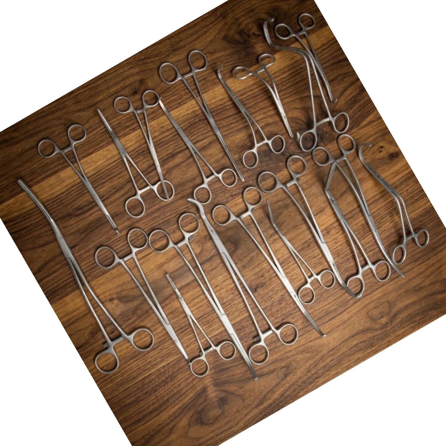 Vascular Clamps Surgery Instruments Debaky 20 Pcs Set Surgical Instruments