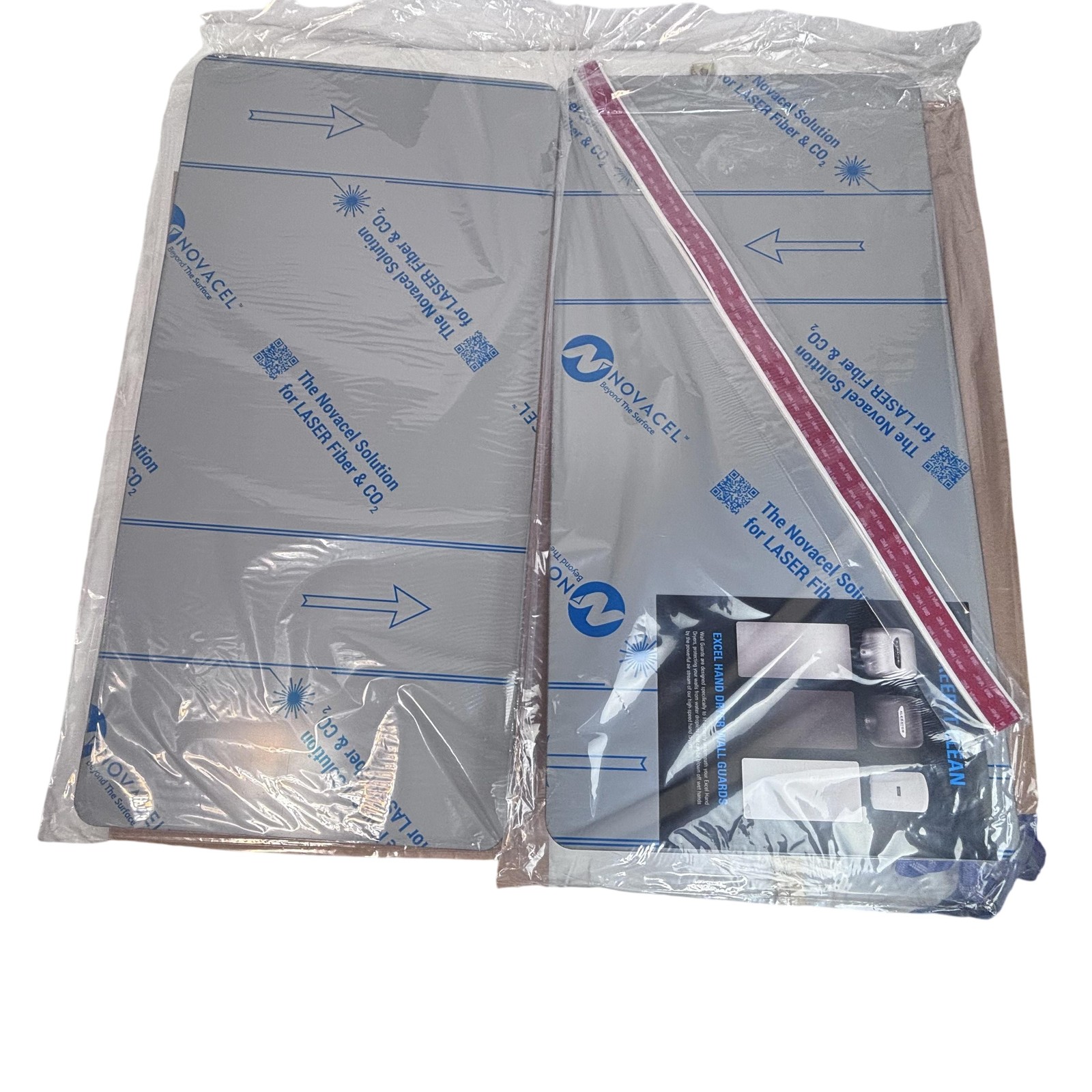 Excel Dryer Hand Dryer Stainless Steel Wall Guards Panels Set Of 2 New