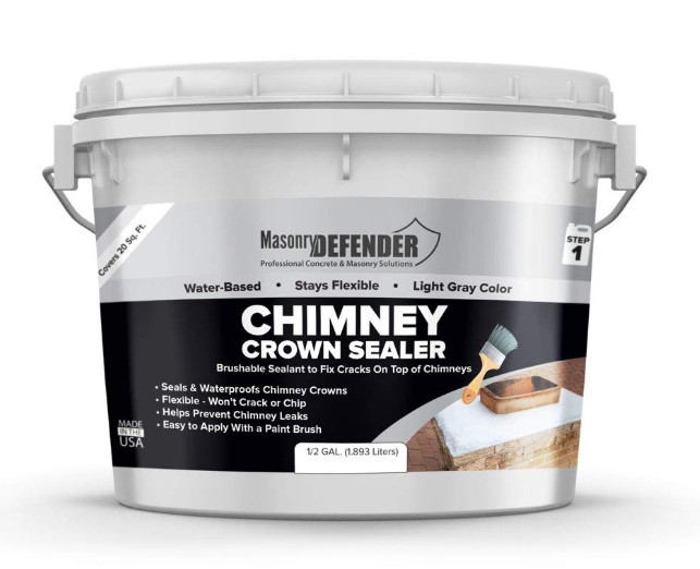 MasonryDefender Chimney Flashing Sealer – Flexible Coating That Protects Chim…