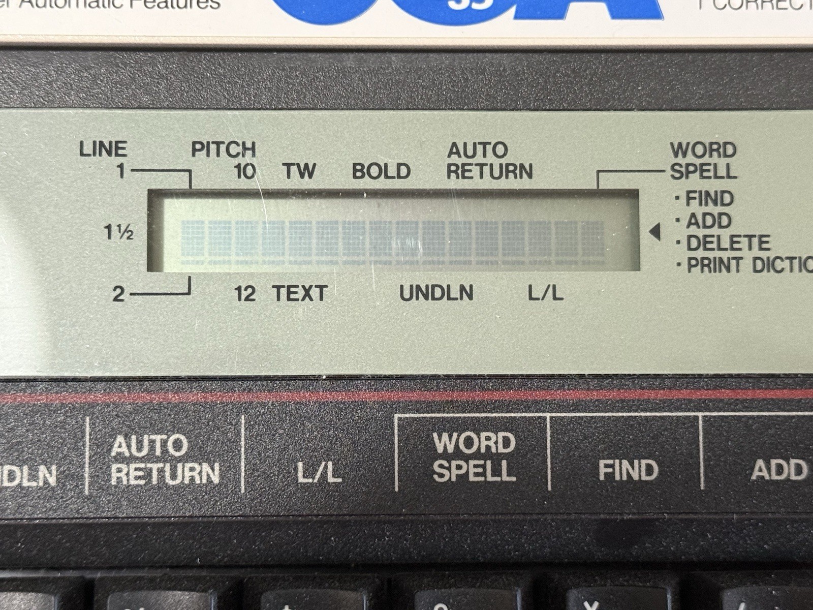 Brother Correctronic 355 Typewriter W Cover FOR PARTS Powers on Only