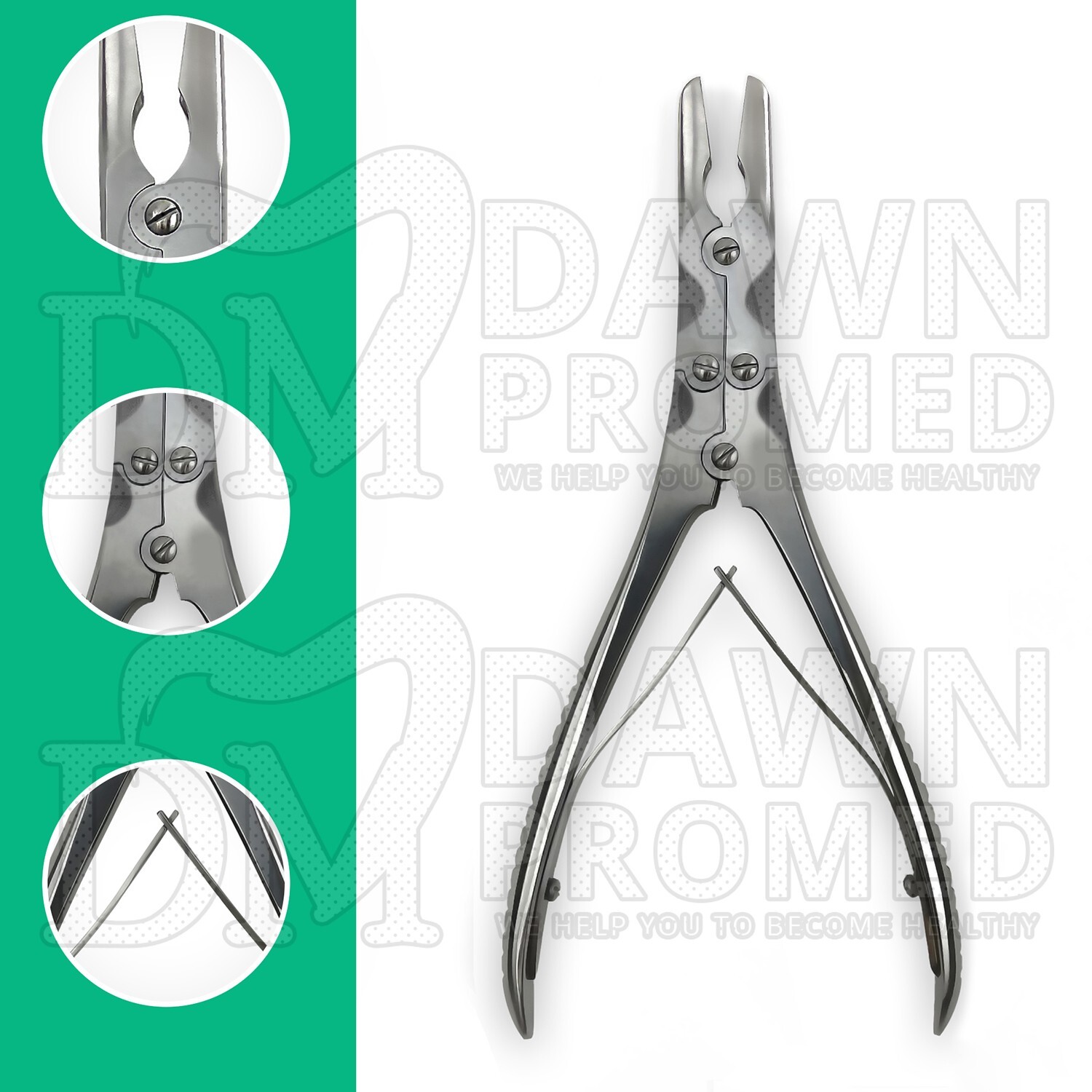Beyer Bone Rongeur Straight 3.5mm Bite 7″ Double Action Orthopedic Instruments