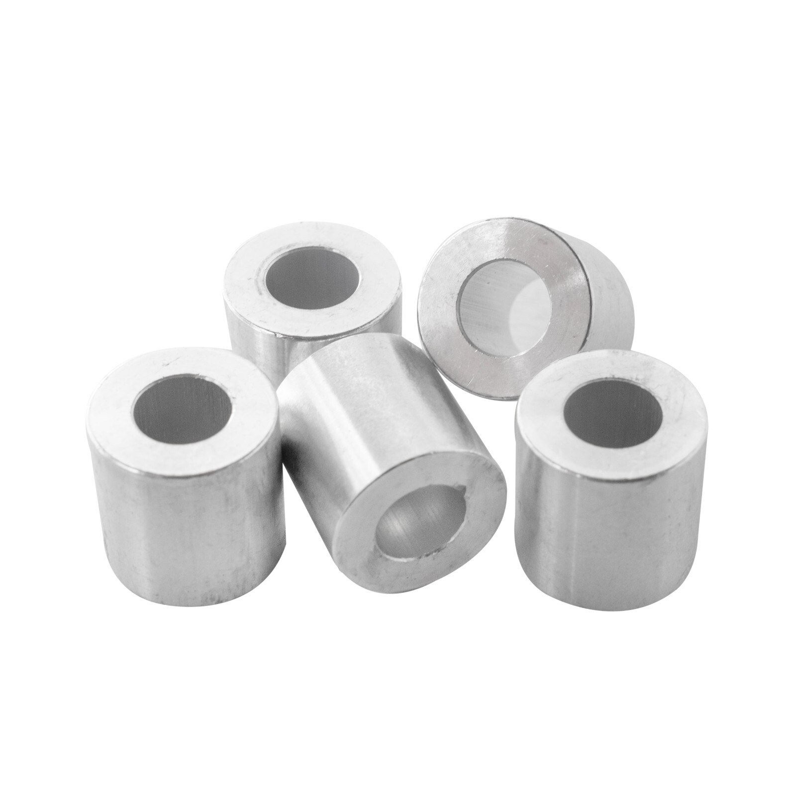 New Aluminum Spacer Bushing 1″ OD x 1/2″ ID–Fits M12 or 1/2″ Bolts