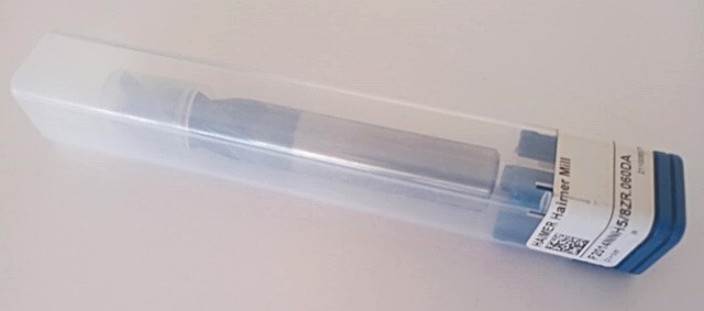 HAIMER Corner Radius End Mill: 5/8″ Dia, 1-1/4″ LOC, 0.0600″ Radius, 4 Flute,
