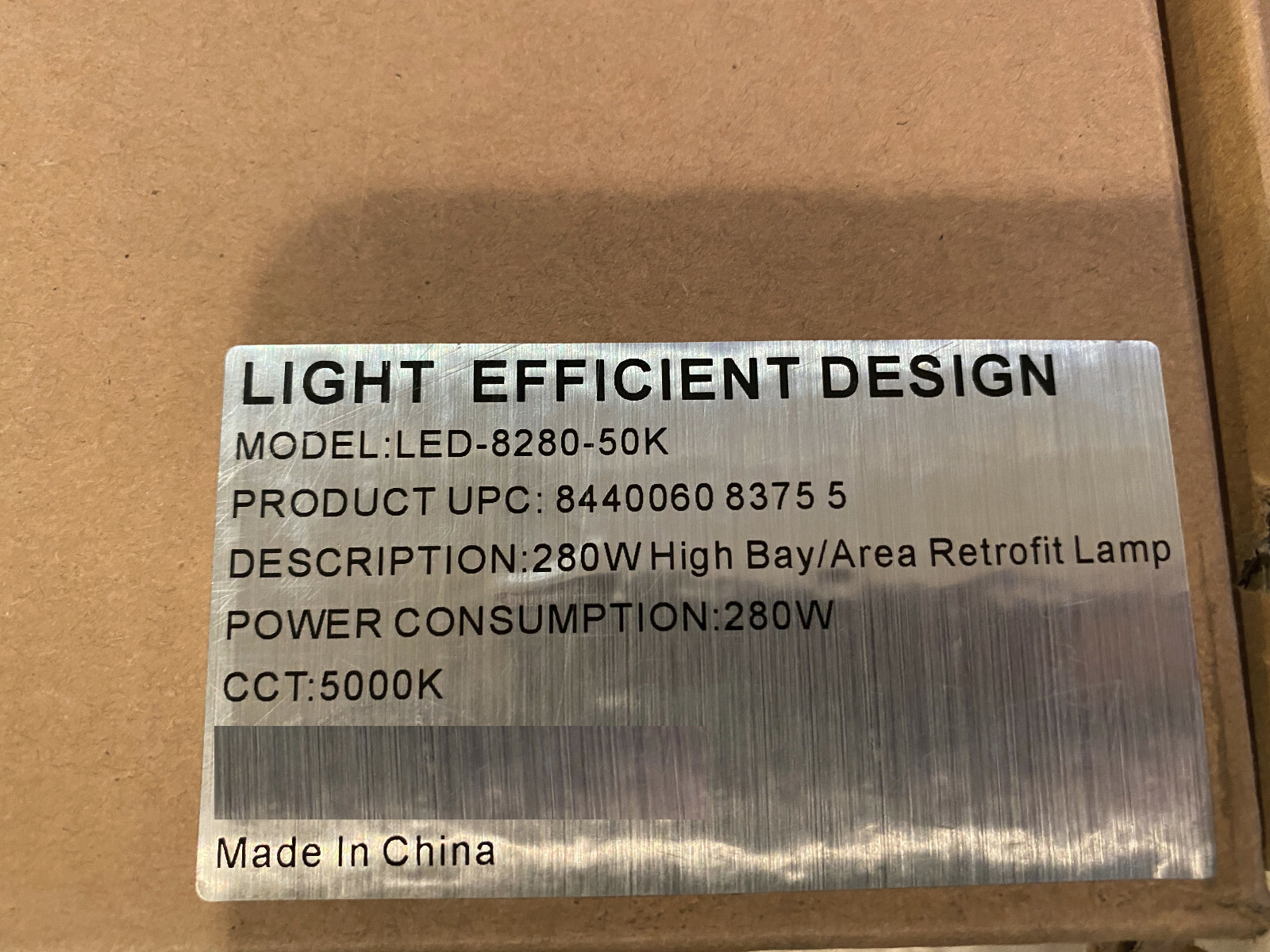 LED-8250-50K Light Efficient Design Retrofit Lamp