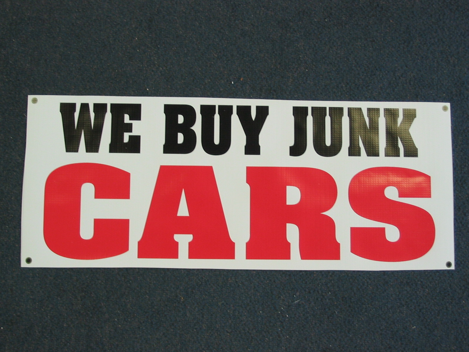 WE BUY JUNK CARS BANNER Sign High Quality NEW