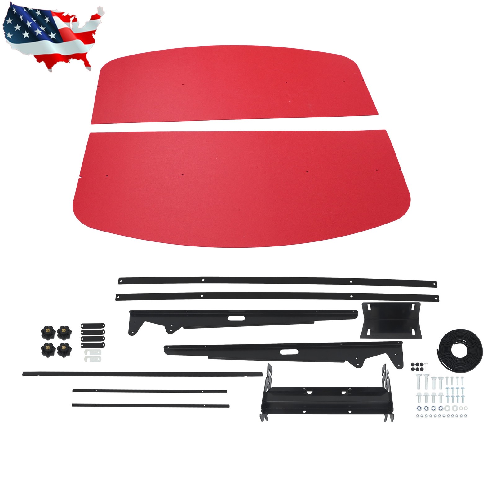 Red Tractor Tuff Top Canopy 52″ × 52″ For 2″ x 2″ or 2″ x 3″ Rops Mower Umbrella