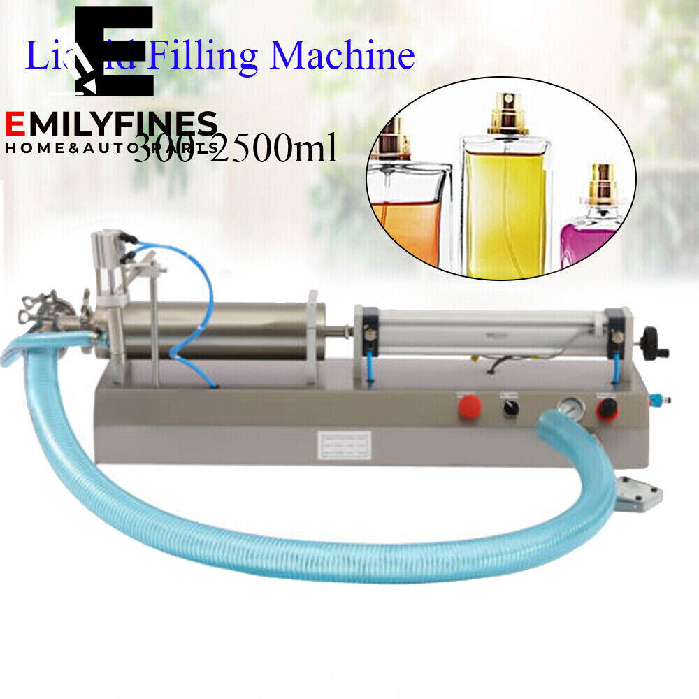 Liquid Filling Machine Pneumatic Piston Filler Single Head Filler 300-2500ml NEW