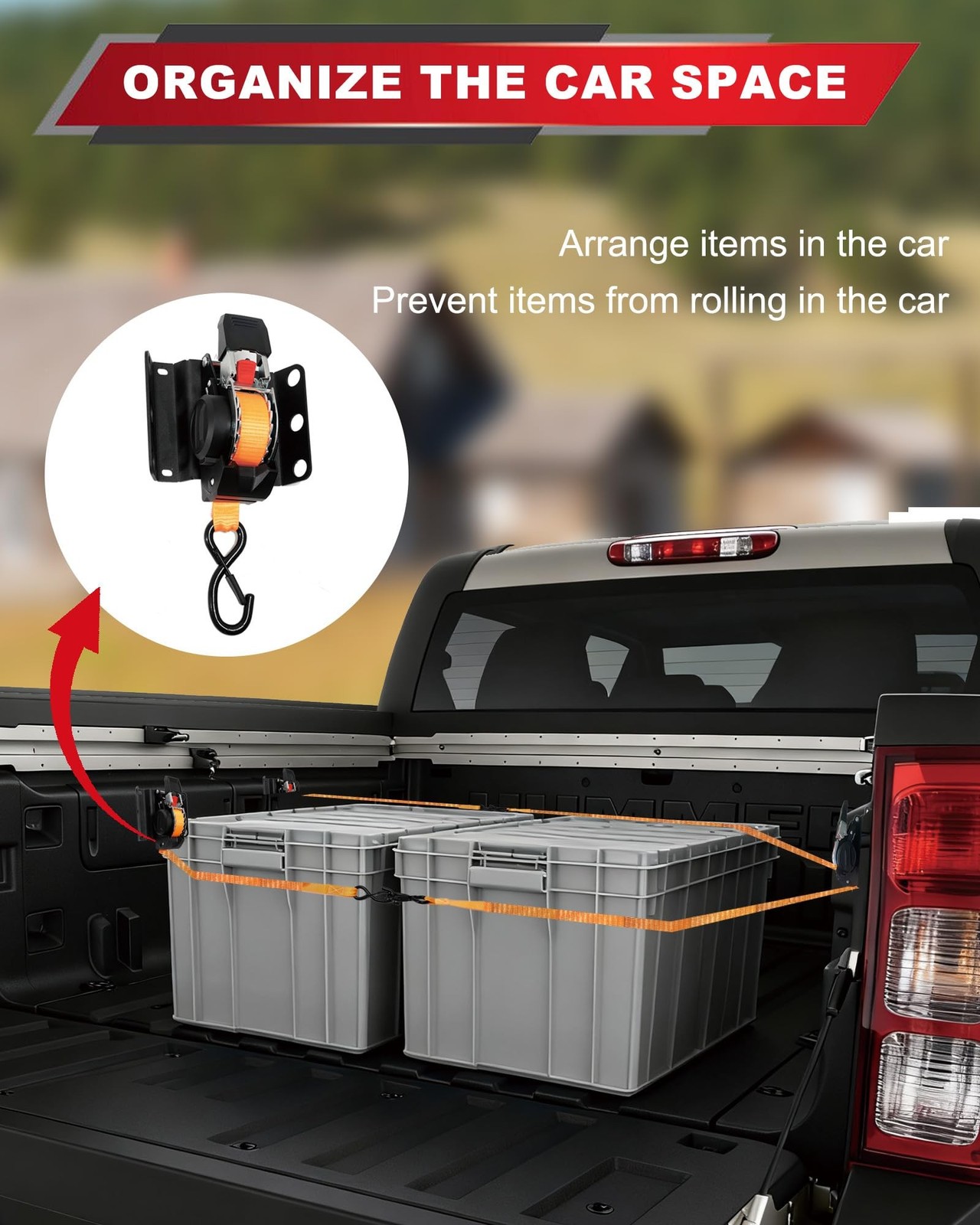 Ultimate Retractable Ratchet Straps for Ford F150, Retractable Truck Bed Ratc…