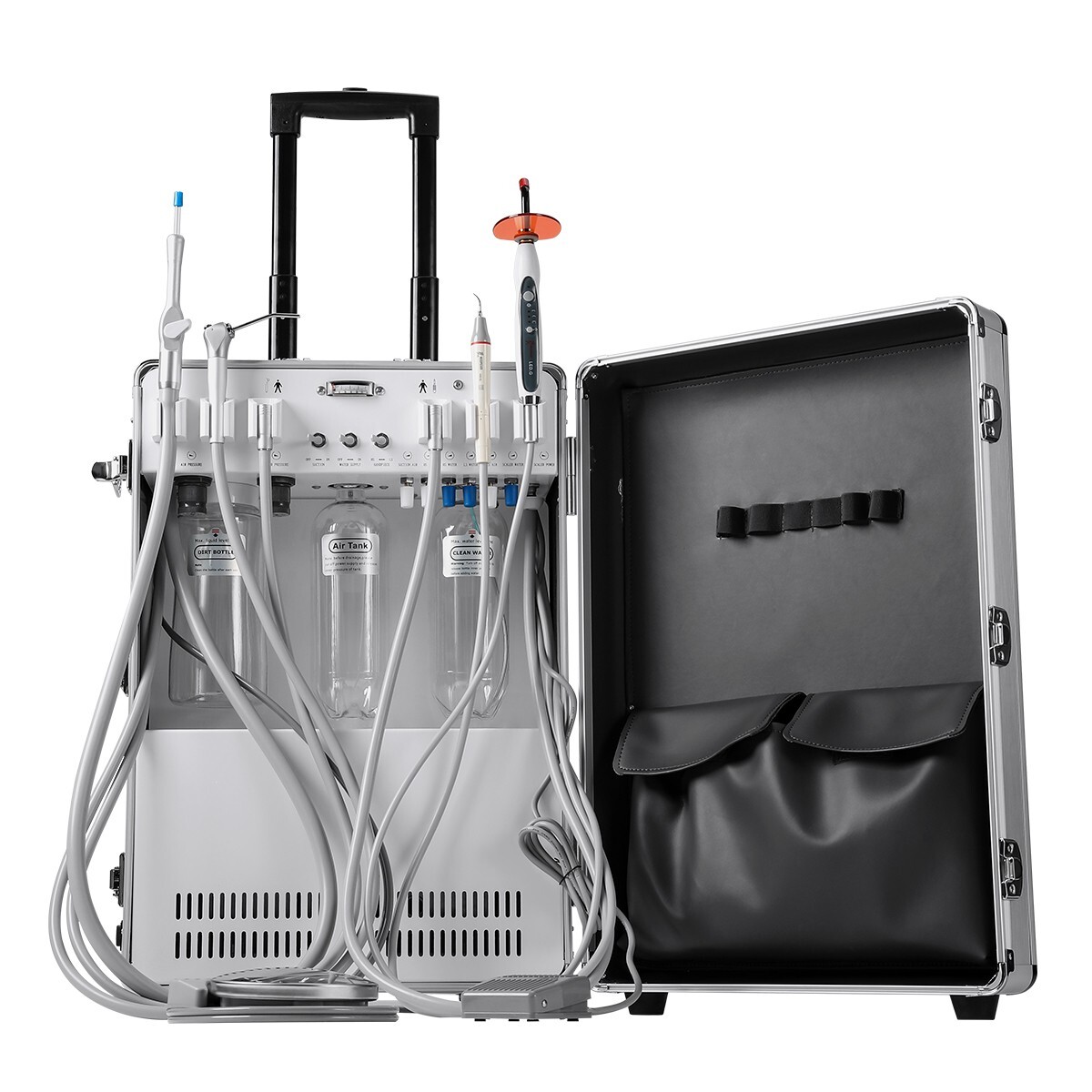 Portable Dental Delivery Unit System with Air Compressor Scaler/Folding Chair