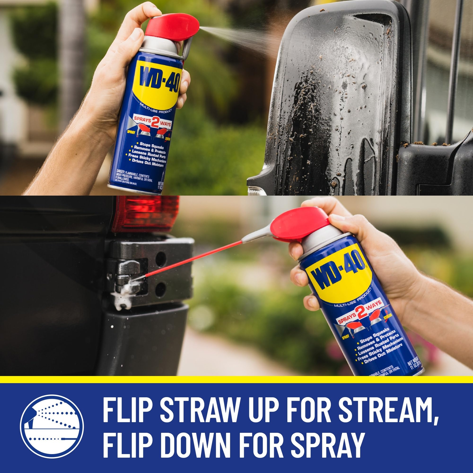 WD-40 Multi-Use Product with SMART STRAW SPRAYS 2 WAYS, 12 OZ