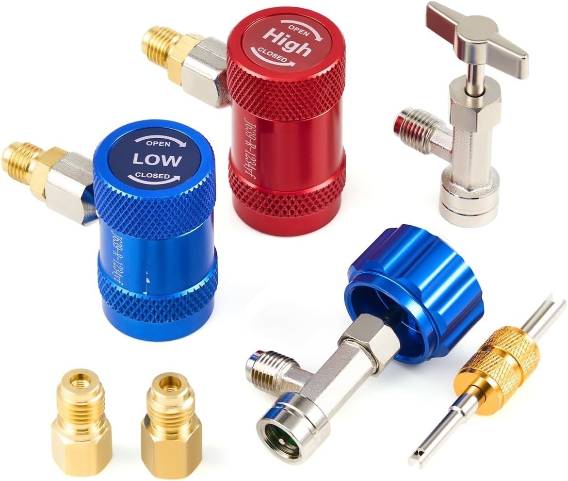 R1234yf Quick Couplers Set, Adapter Tool Kit with…