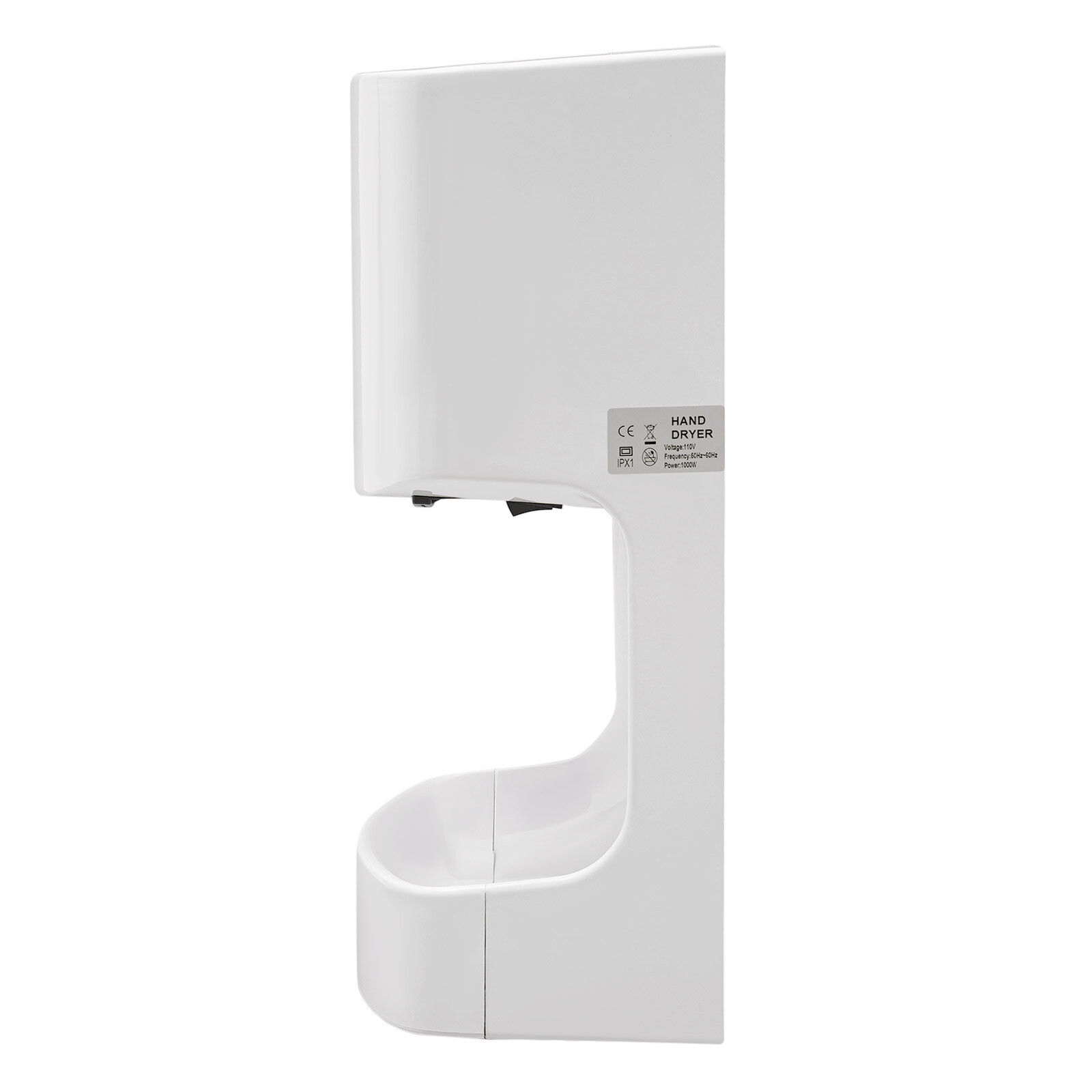 1000W Automatic Wall Mounted Hand Dryer Electric Jet Hand Dryer with Drip Tray