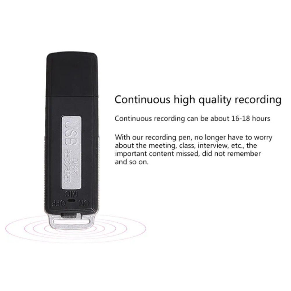 BUG USB Voice Recorder Activated Digital Mini Audio Listening Device Dictaphone