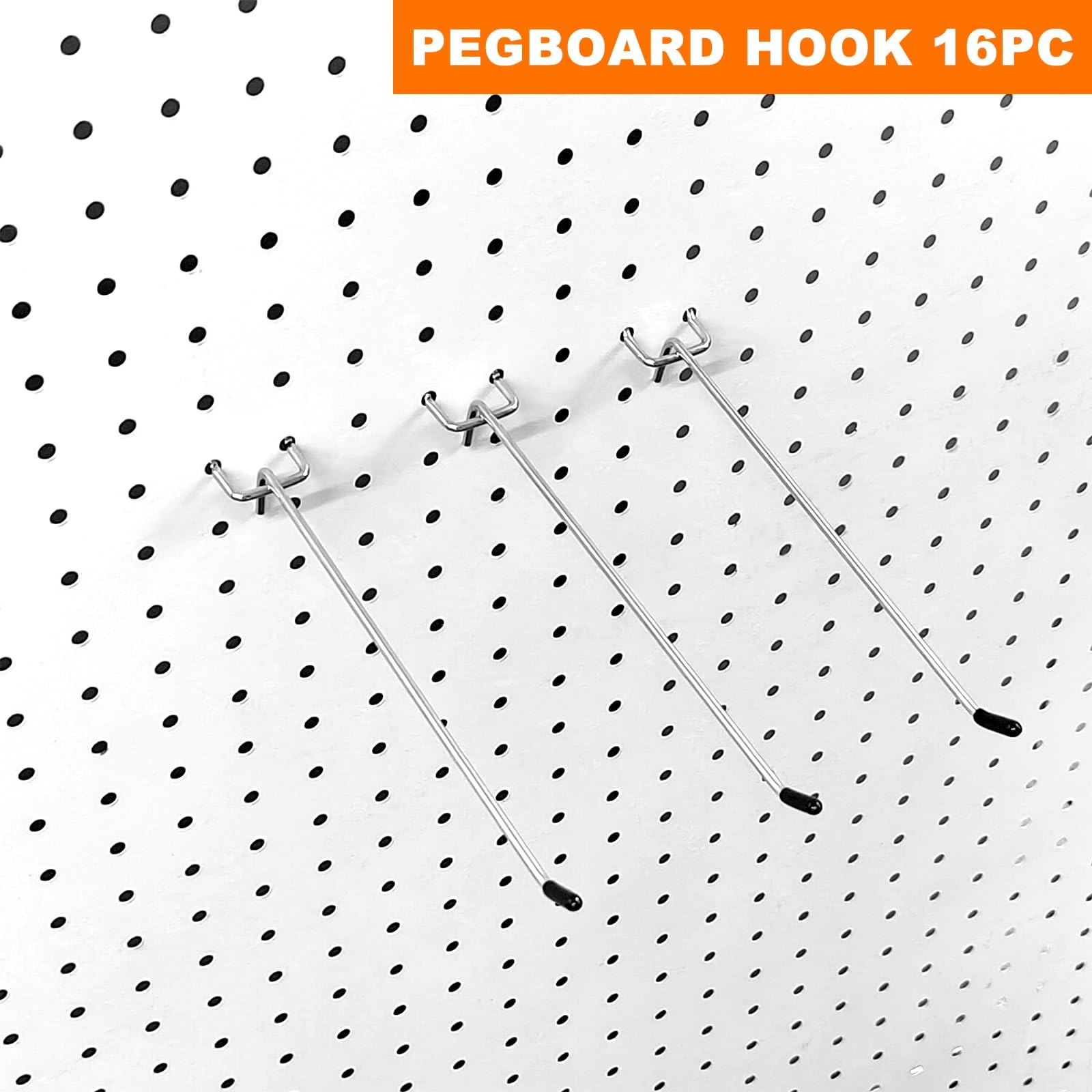 Pegboard Hooks Pegboard Accessories,8 inch,Pegboard Organizer Kit for Garage