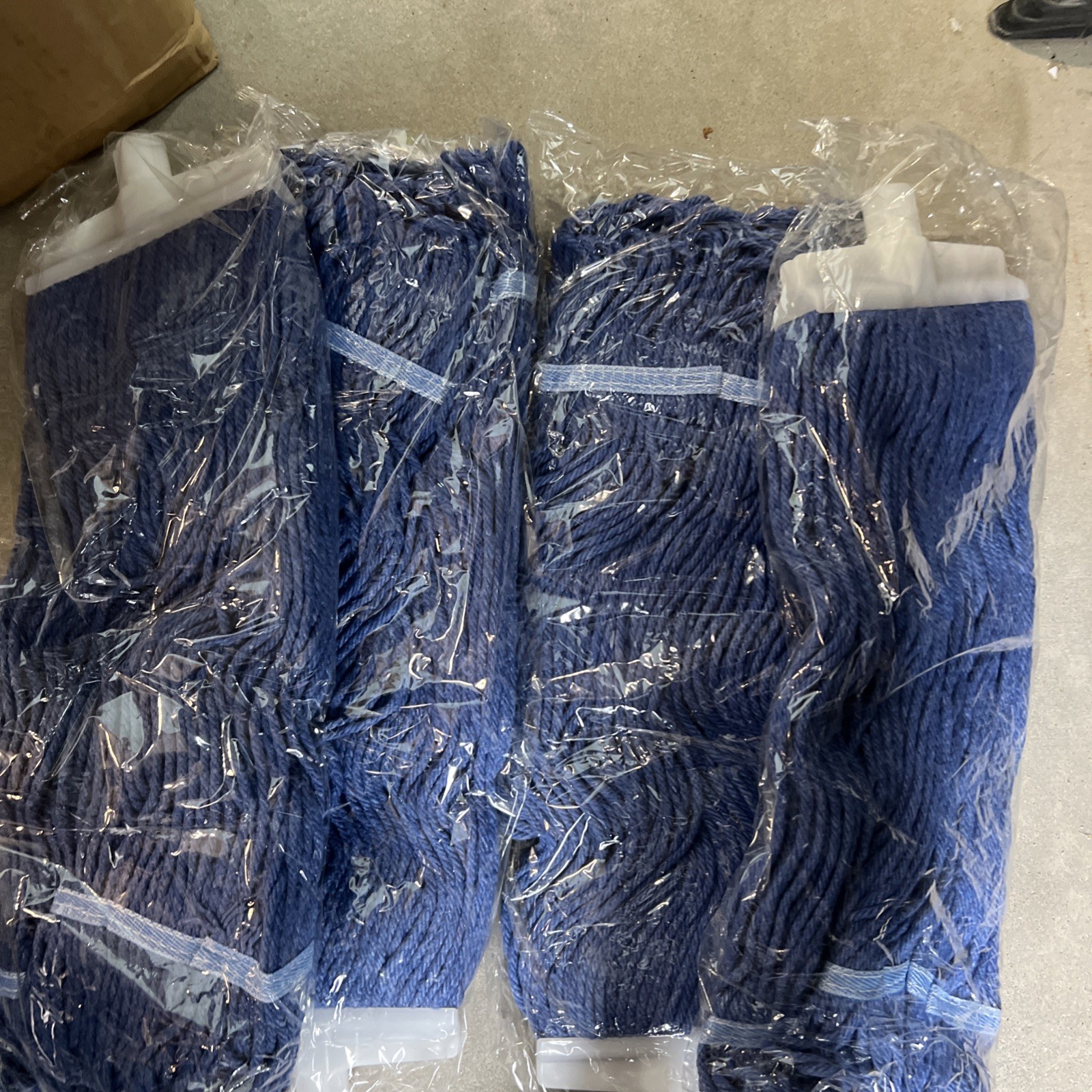 4x SYRTEX CHANGER SOCKET LARGE BLUE COMMERCIAL MOP HEADS 16oz UNIVERSAL SCREW-ON