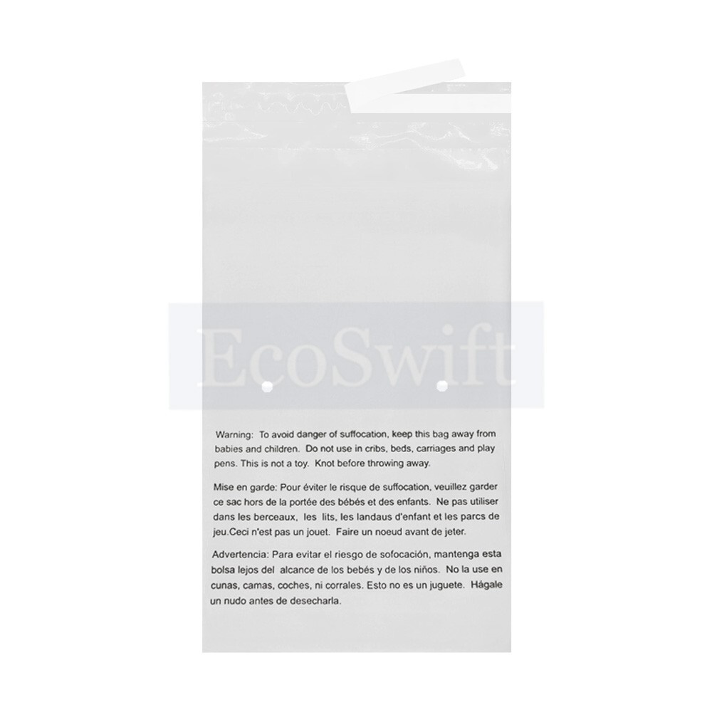 35 24×36 LARGE Self Seal Suffocation Warning Clear Poly Bags 1.5 mil Free Ship