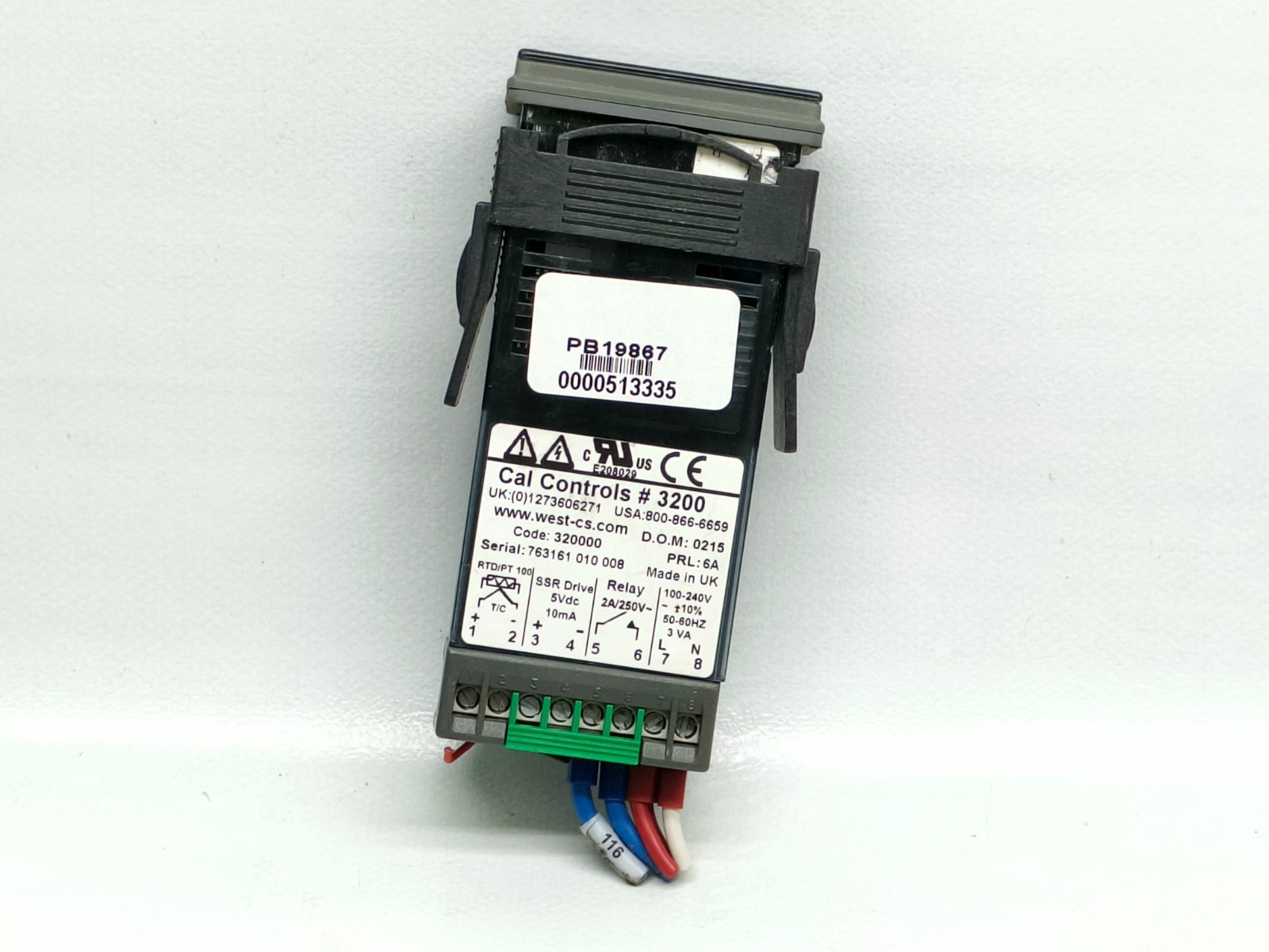 Cal Controls 3200 Digital Temperature FREE FAST SHIP WORLDWIDE 30D WARRANTY!!!
