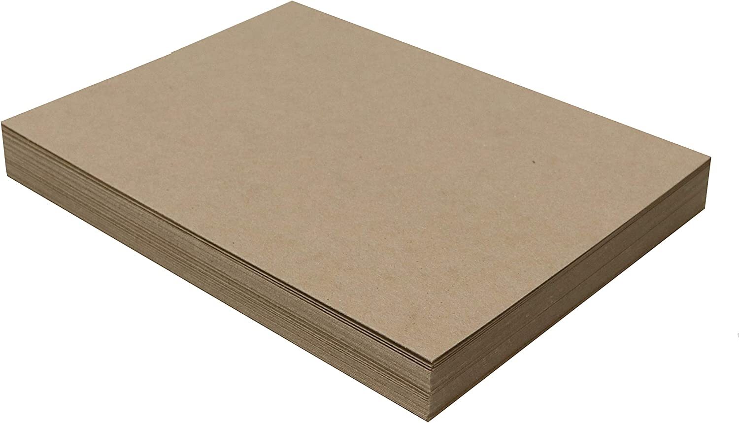 50 Sheets Chipboard 8 x 10 inch – 22pt Light Weight Brown Kraft Cardboard