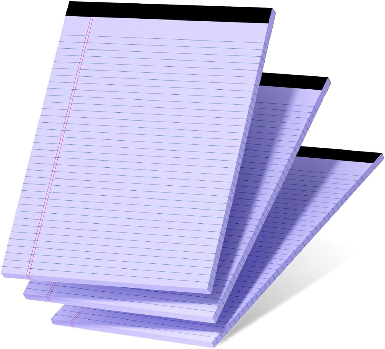 3 Pcs Legal Pads 8.5 X 11 Purple Note Pads 8.5 X 11 Notepad Total 75 Sheets Mic