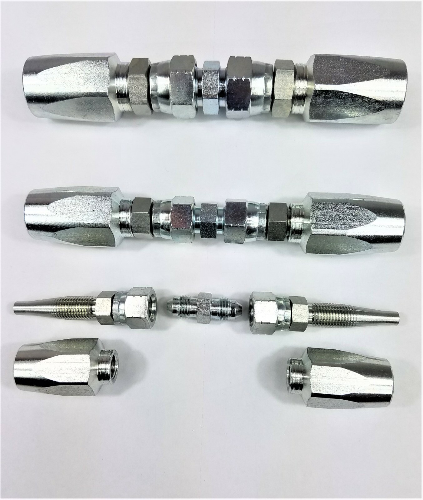 Hydraulic Hose Repair Kit 1/4 3/8 1/2 ID- Reusable Field Repair Fitting
