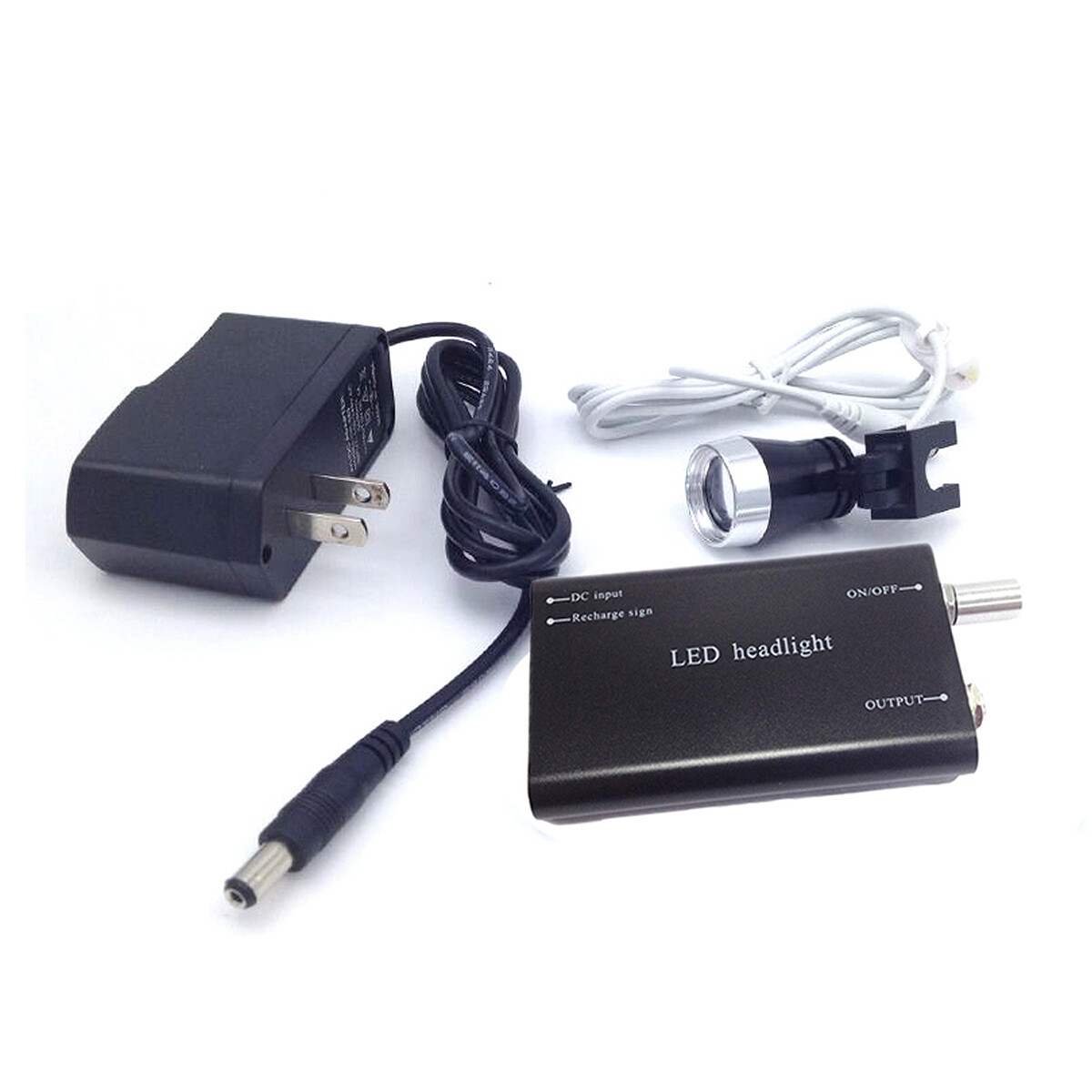 Black Dental Surgical 5W LED Head Light Headlight For Binocular Loupes