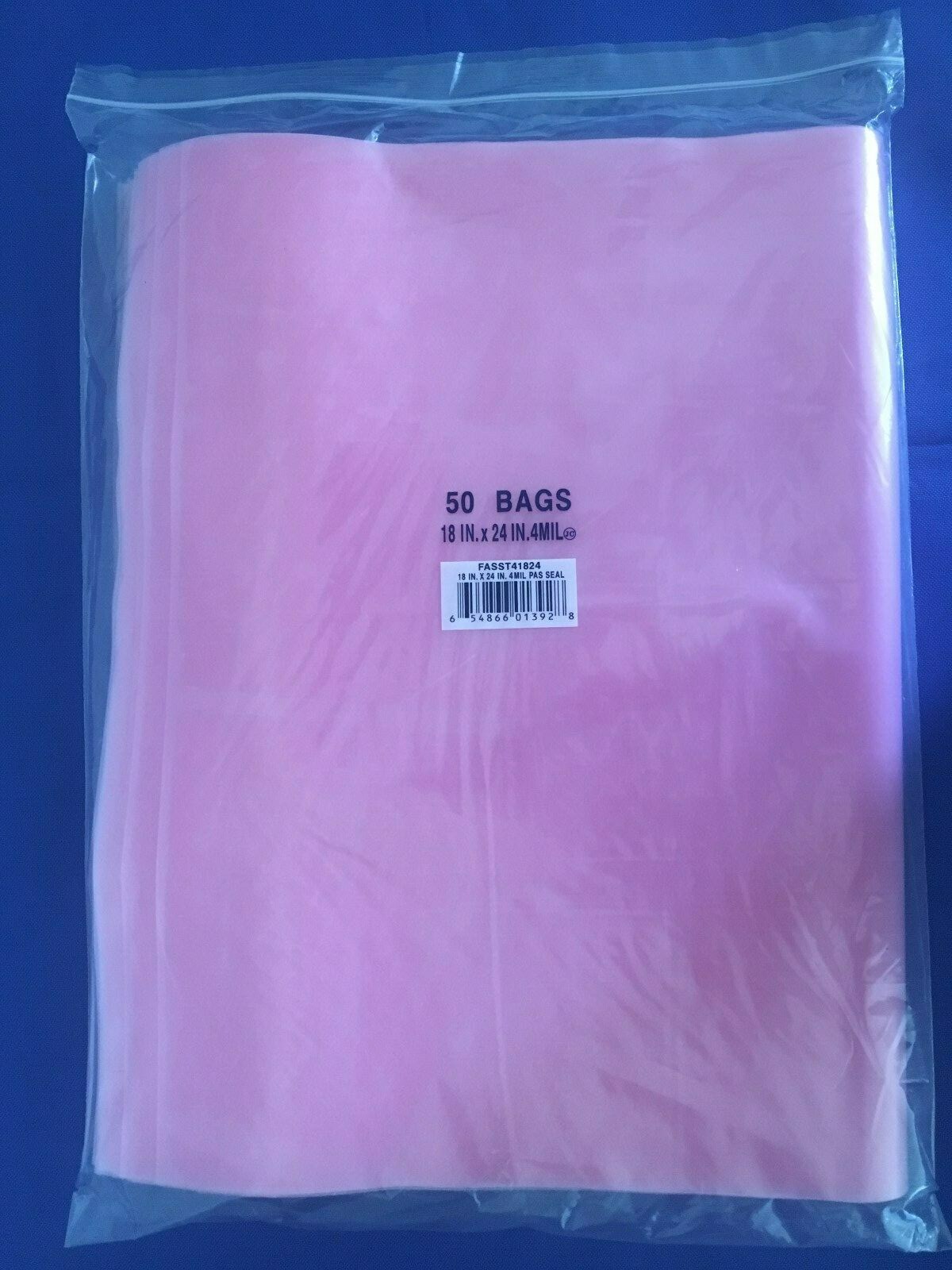 Pink 4 Mil Anti-Static Zip-lock 4-Mil Reclosable Seal Top Plastic Poly Bags 4Mil
