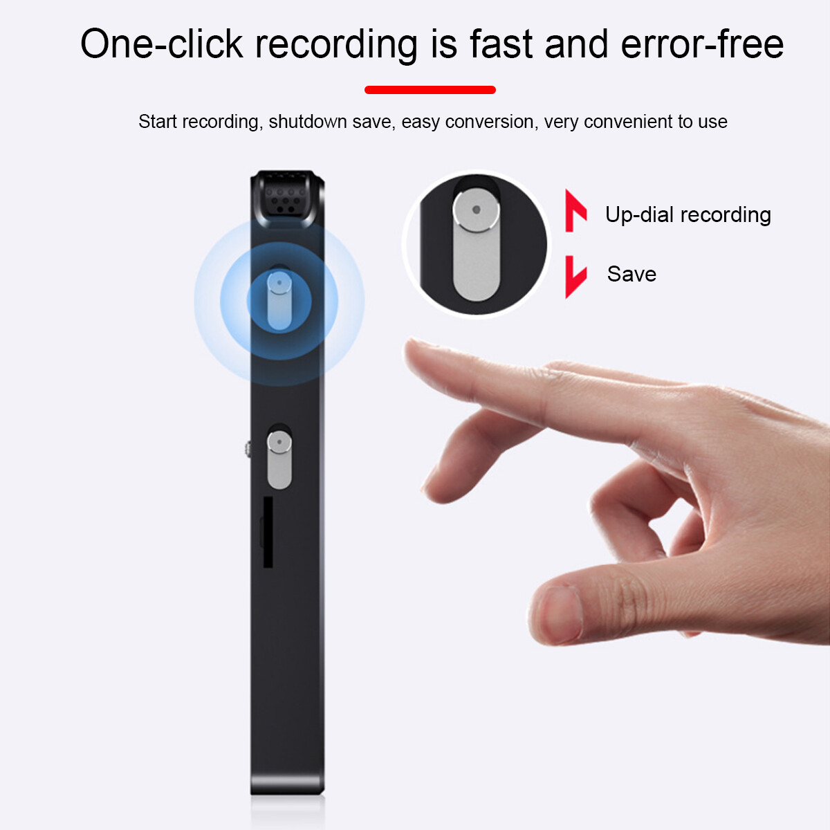 Spy Digital Voice Activated Recorder Mini Small Hidden Audio Recording Device US