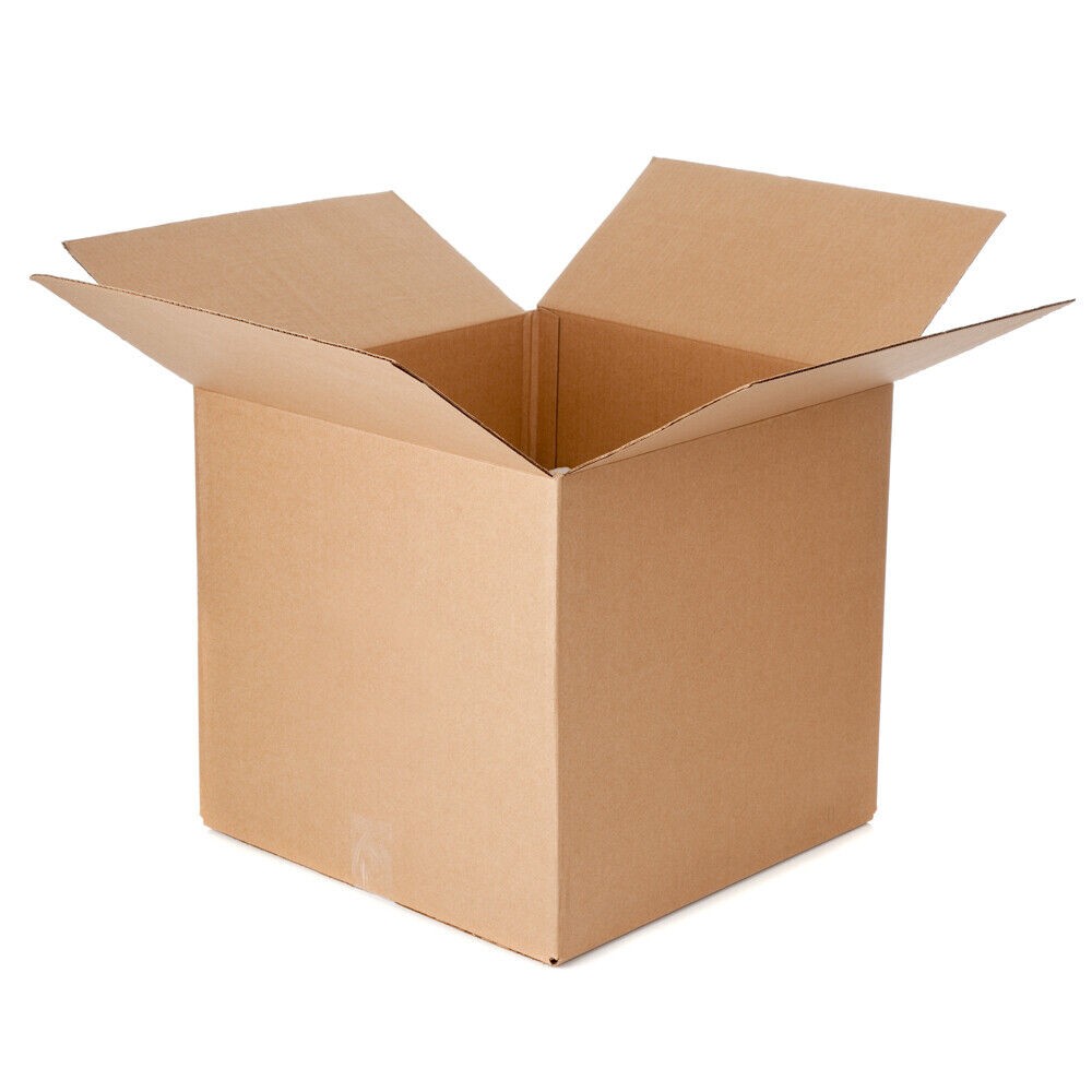 5 13x13x13 Kraft Brown Corrugated Shipping Boxes Multi-Depth 48 ECT Double-Wall
