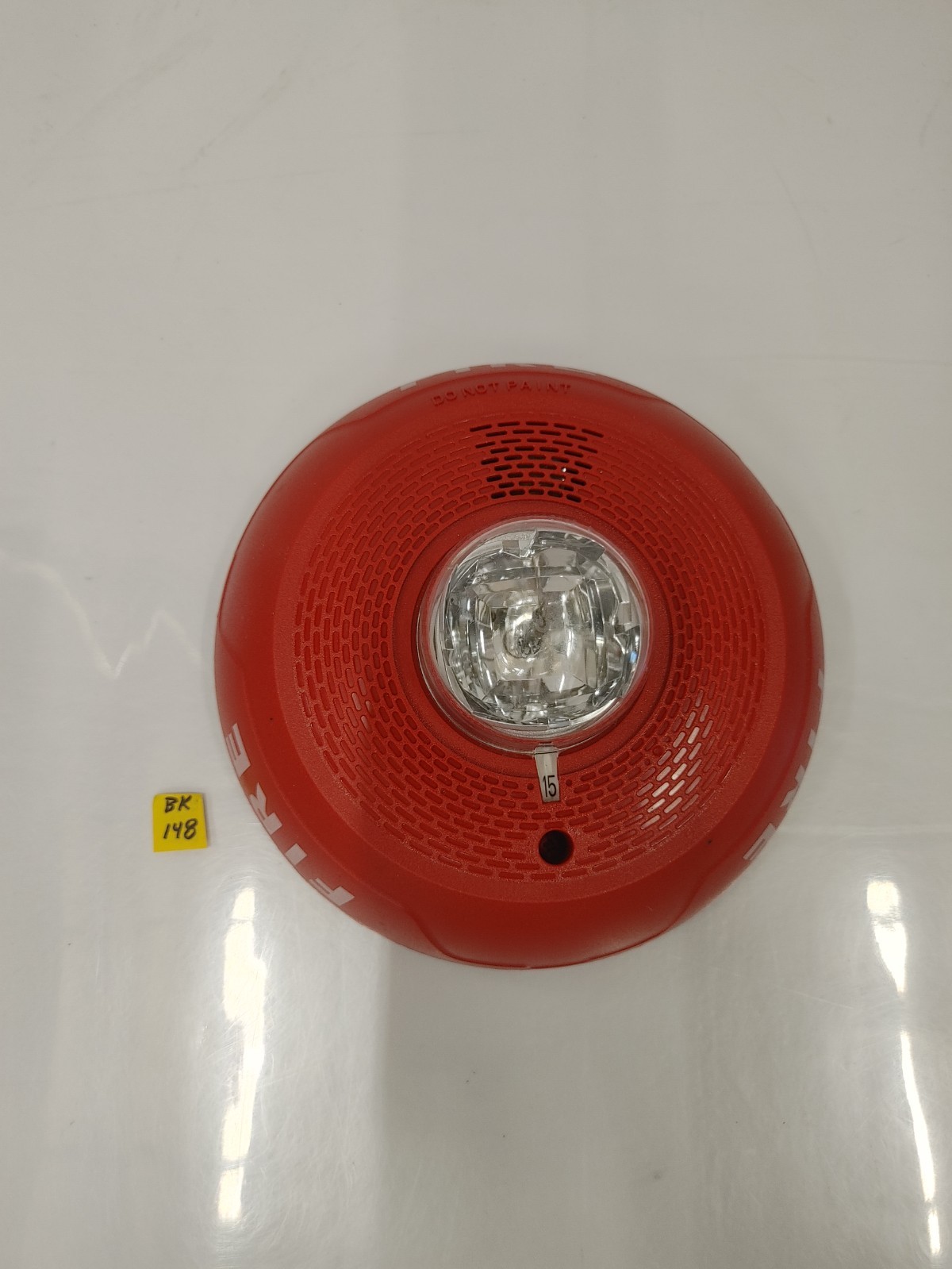 System Sensor PC2RL Fire Alarm Horn Strobe Ceiling Red No Mounting Plate