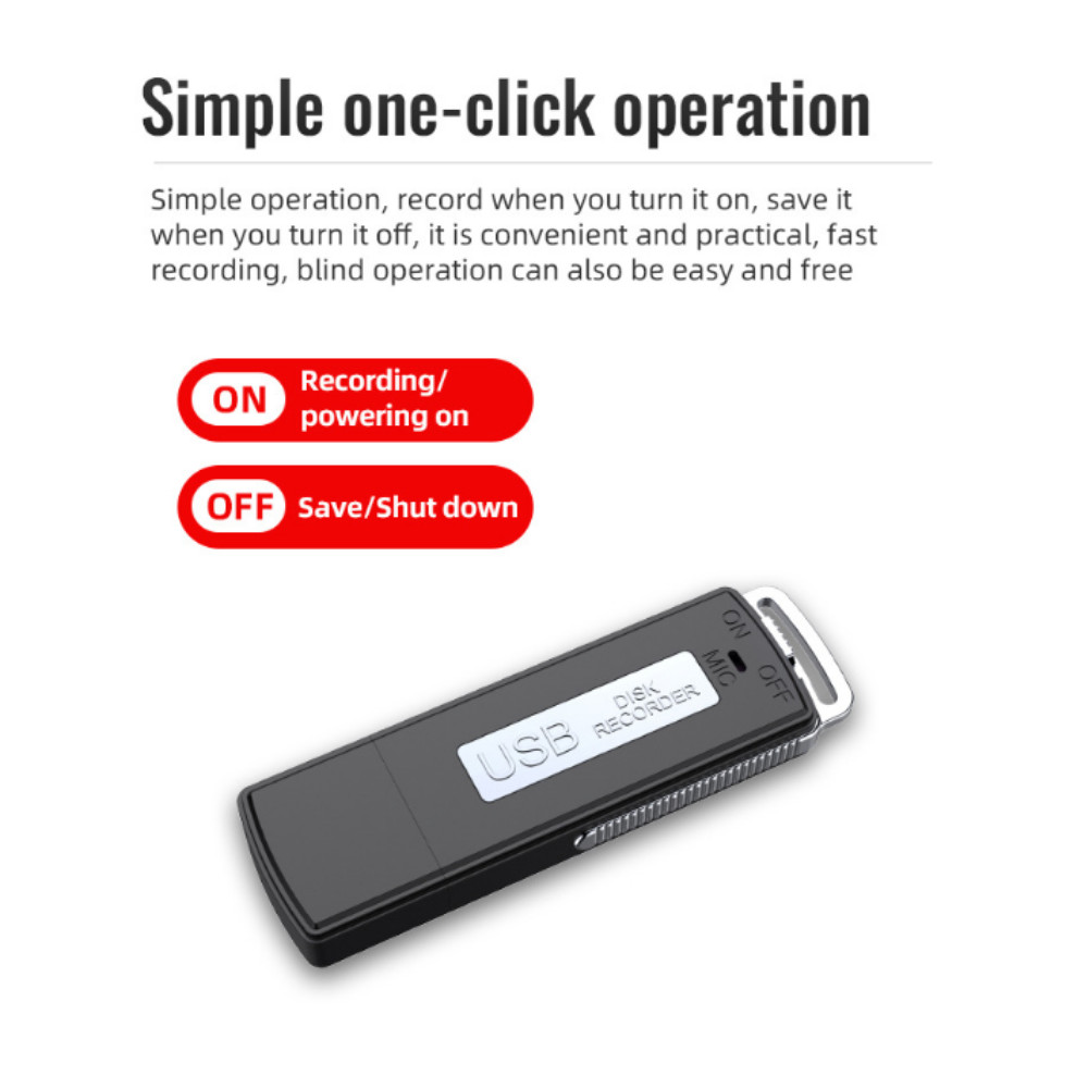 BUG USB Voice Recorder Activated Digital Mini Audio Listening Device Dictaphone