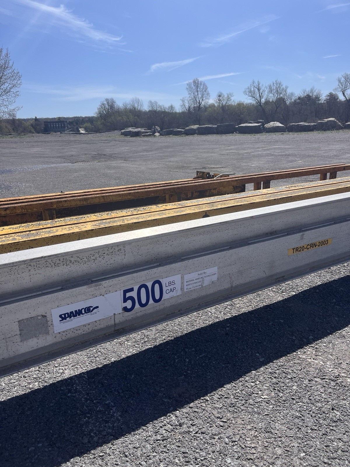 SPANCO Freestanding Bridge Crane System 500 LB Aluminum 21’ x 23’ Workstation