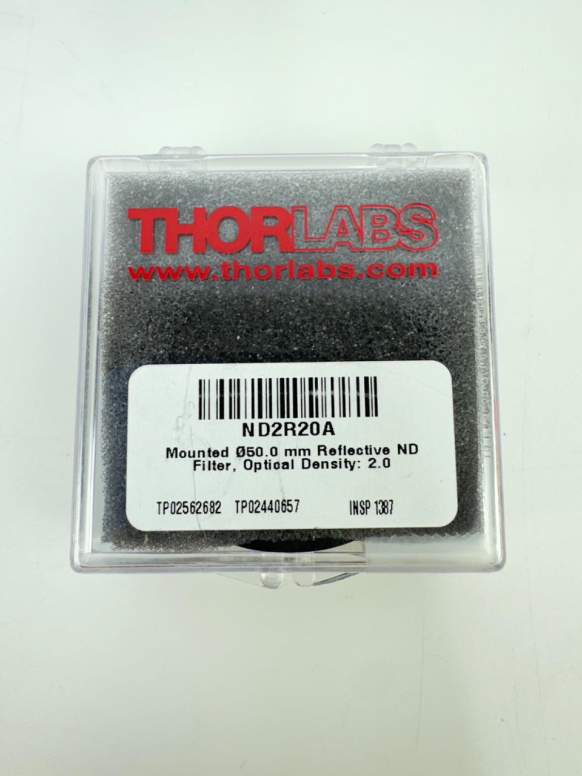 Thorlabs ND2R20A Mounted Ø50.0 mm Reflective ND Filter, Optical Density 2.0