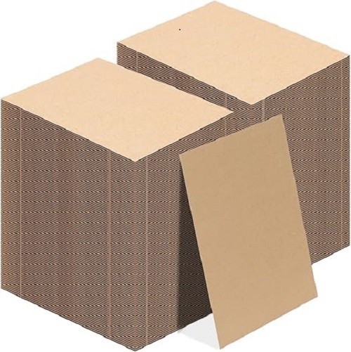 5×7 Corrugated Cardboard Sheets Set of 200, Flat Card Boards Inserts for Craf
