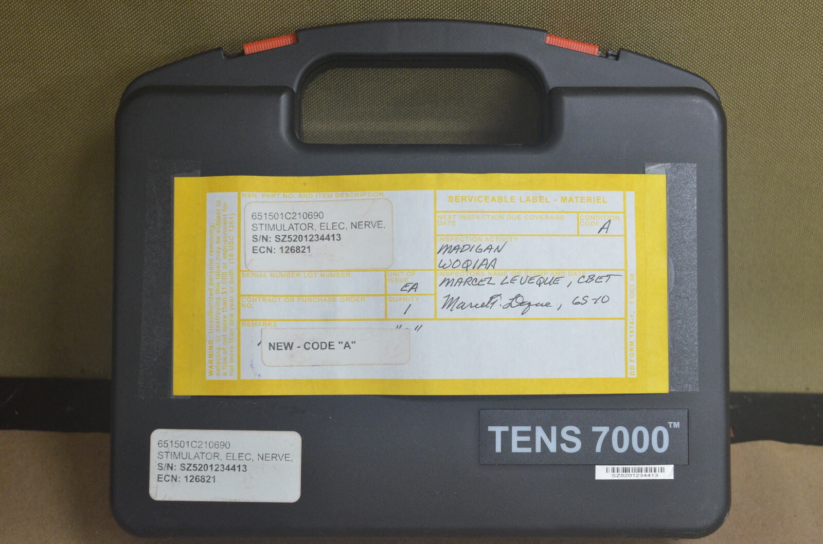 Roscoe Tens 7000 Nerve Stimulator (U-A)