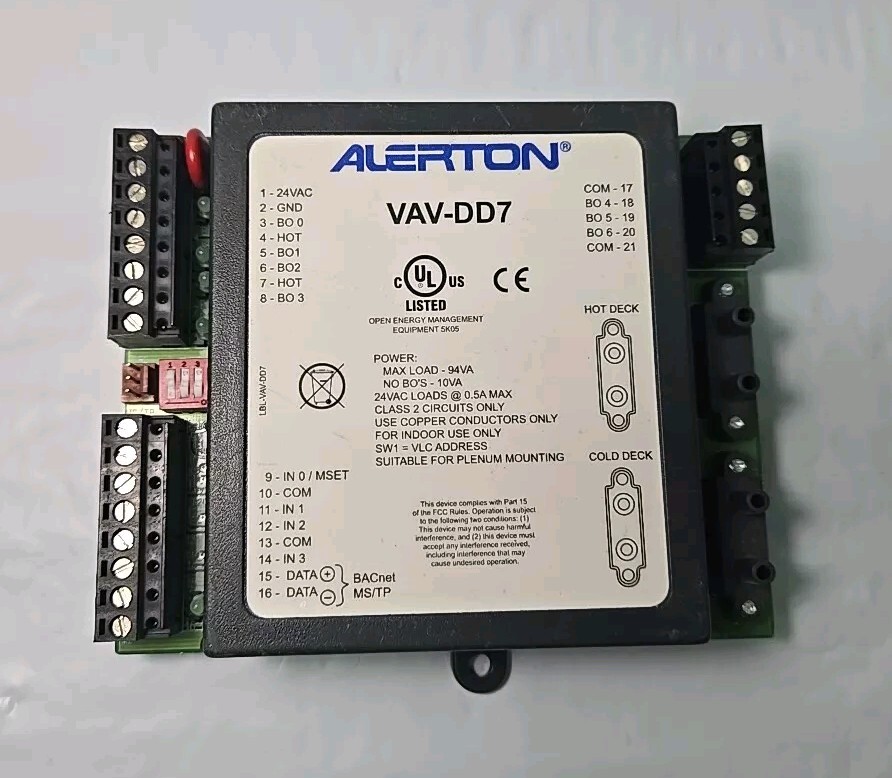ALERTON VAV-DD7 Control System Board Field Controller VAV-DD7-K2-A