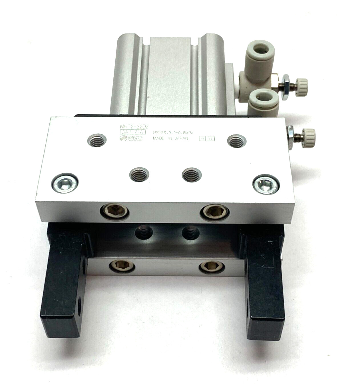 SMC MHT2-32DZ Pneumatic Toggle Gripper 2-Finger 32mm Bore 0.1~0.6MPa Press